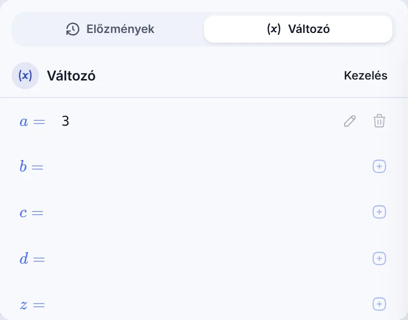 A 1. lépés utáni képernyő