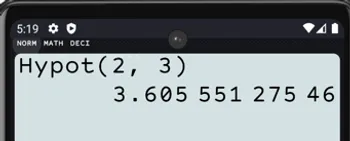 Hypot(x,y) = x^2+y^2