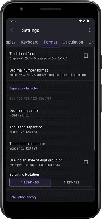 Scientific Notation section