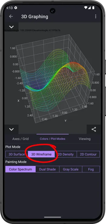 3D Wireframe of sin(x)+sin(y)