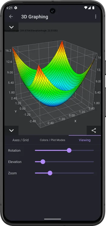 3D graphing of x^2+y^2