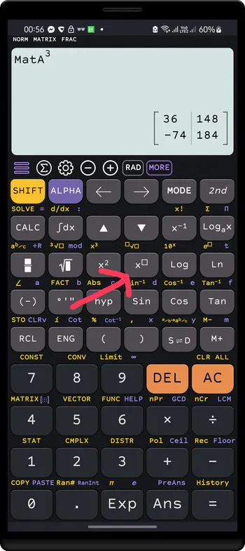 multiply matrix `n` times