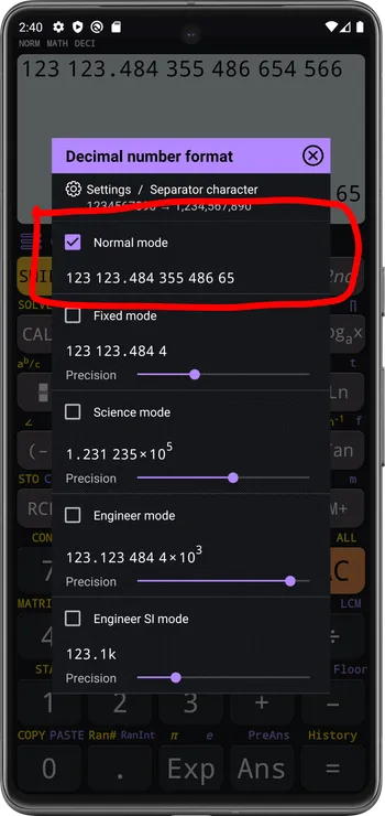 Normal mode (NORM)