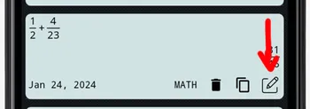 To edit the calculation input, click the edit icon