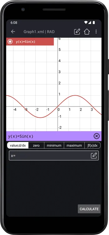 The Calc panel